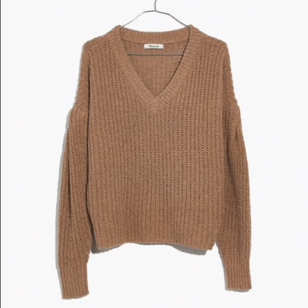 Madewell Pleat-Sleeve Pullover Sweater